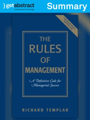 cover image of The Rules of Management (Summary)